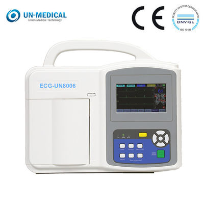 Οθόνη επαφής 6 CE ISO ιατρική EKG καναλιών ψηφιακή ECG μηχανή μηχανών